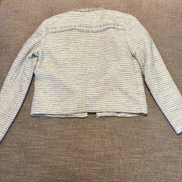 Colorblock Nyah Wool Tweed Jacket blue and white - Picture 4 of 4